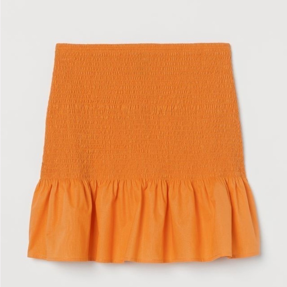 high waisted smock skirt